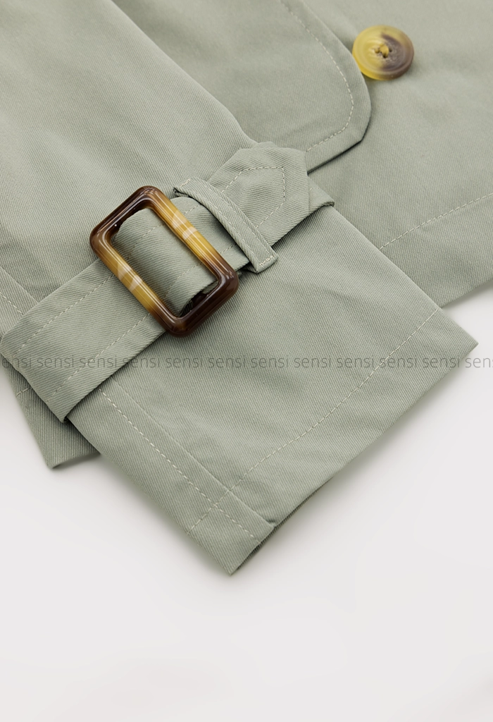 ترنچ کت کتان زارا آستر دار@کد1004696